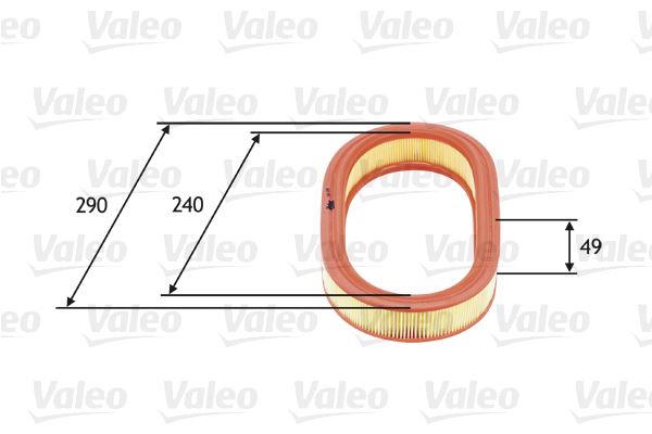 VALEO 585640 Motor Hava Filtresi - FORD ESCORT IV (GAF, AWF, ABFT) uyumlu