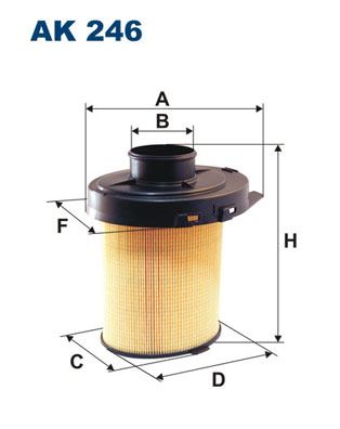 FILTRON AK 246 Motor Hava Filtresi - CITROËN AX (ZA-_) uyumlu
