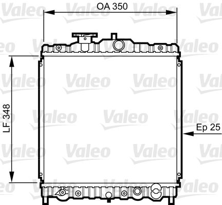 VALEO 731474 Soğutma Sistemi Su Soğutucu & Parçaları - HONDA CIVIC VI Hatchback (EJ, EK) uyumlu