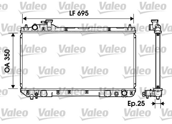 VALEO 734216 Soğutma Sistemi Su Soğutucu & Parçaları - TOYOTA RAV 4 I Cabrio (_A1_) uyumlu