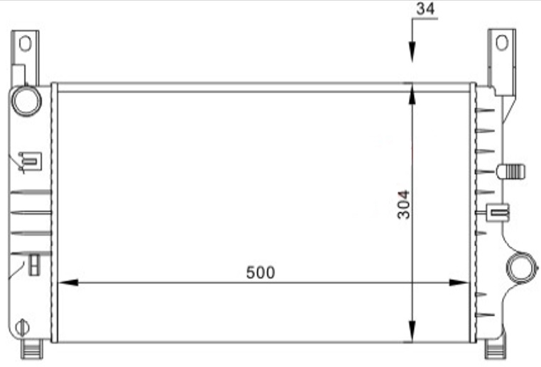 Su Radyatörü - MFR136034 Ürün Görseli