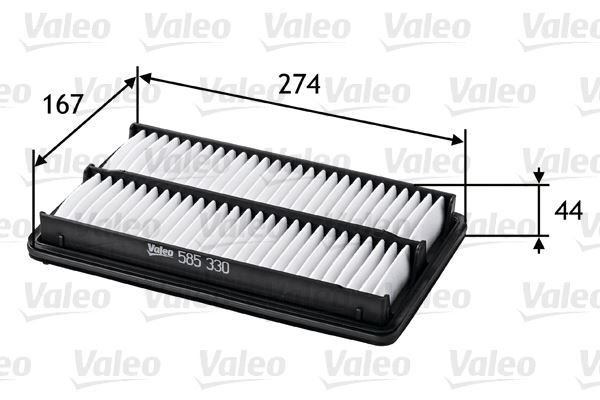 VALEO 585330 Motor Hava Filtresi - HONDA QUINTET (SU) uyumlu