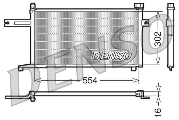 DENSO DCN46005 İklimlendirme Sistemi Klima Radyatörü - NISSAN MICRA II (K11) uyumlu