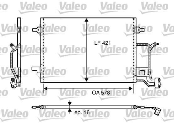 VALEO 817840 İklimlendirme Sistemi Klima Radyatörü - AUDI A4 B5 (8D2) uyumlu