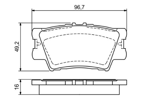 BOSCH 0 986 494 154 Fren Sistemleri Fren Balatası - TOYOTA CAMRY Sedan (_V5_) uyumlu