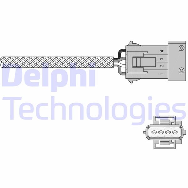 DELPHI ES20258-12B1 Emme & Egzoz Sistemi Egzoz Sensörleri - PEUGEOT 306 Hatchback (7A, 7C, N3, N5) uyumlu