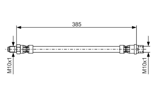 BOSCH 1 987 476 439 Fren Sistemleri Fren Hortumları - MERCEDES-BENZ C-SERISI (W202) uyumlu