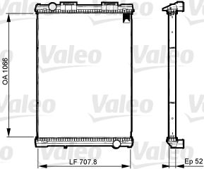 VALEO 733512 Soğutma Sistemi Su Soğutucu & Parçaları - MAN F2000 uyumlu