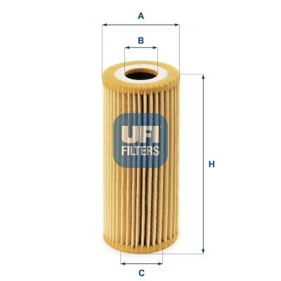 UFI 25.067.00 Motor Yağ Filtresi - MERCEDES-BENZ A-SERISI (W169) uyumlu