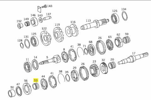 Şanzıman Rulmanı - MERCEDES ORIJINAL - A0099811510 Ürün Görseli