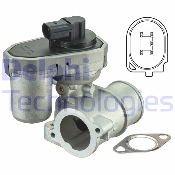 DELPHI EG10410-12B1 Motor EGR Parçaları - FORD MONDEO III Turnier (BWY) uyumlu