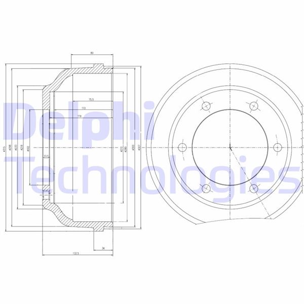 DELPHI BF467 Fren Sistemleri Fren Kampanası - FORD TRANSIT Minibüs/Otobüs (FD_ _, FB_ _, FS_ _, FZ_ _, FC_ _) uyumlu