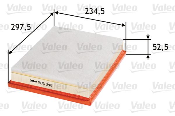 VALEO 585246 Motor Hava Filtresi - SAAB 9-3 Cabrio (YS3F) uyumlu