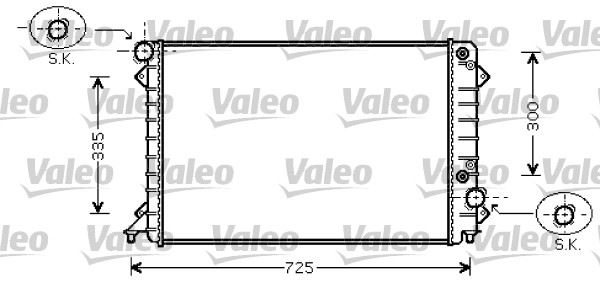 VALEO 734755 Soğutma Sistemi Su Soğutucu & Parçaları - AUDI A8 D2 (4D2, 4D8) uyumlu
