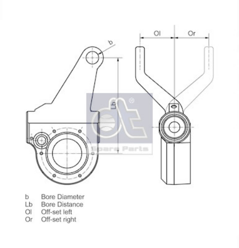DT Spare Parts 4.60342 Fren Sistemleri Balata Ayar Parçası - MERCEDES-BENZ AXOR 2 uyumlu