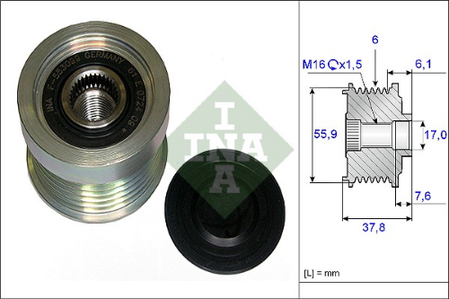 Schaeffler INA 535 0072 10 Elektrik Sistemi Alternatör - VOLVO S40 I (644) uyumlu