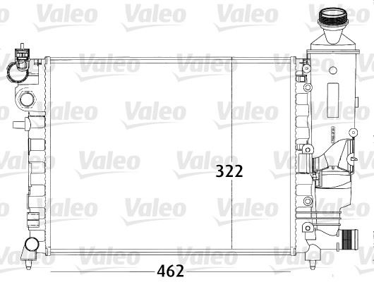 VALEO 731498 Soğutma Sistemi Su Soğutucu & Parçaları - CITROËN SAXO (S0, S1) uyumlu