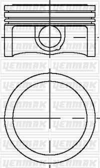 YENMAK 31-03912-000 Motor Piston Seti - OPEL ASTRA J Sports Tourer (P10) uyumlu