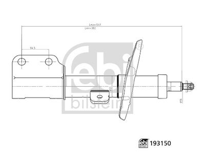 FEBI BILSTEIN 193150 Süspansiyon Sistemi Amortisör - CITROËN SPACETOURER Minibüs/Otobüs (V_) uyumlu