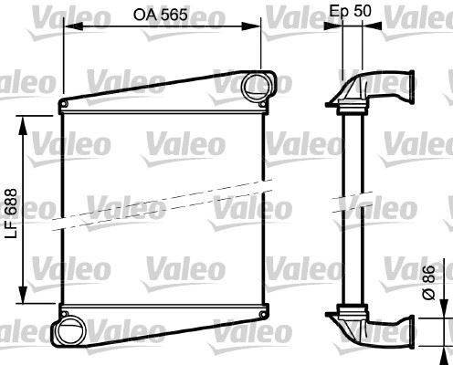 VALEO 818873 Motor Turbo Radyatörü - VOLVO FL uyumlu