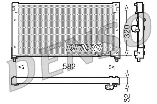 DENSO DCN40001 İklimlendirme Sistemi Klima Radyatörü - ROVER 600 I (RH) uyumlu