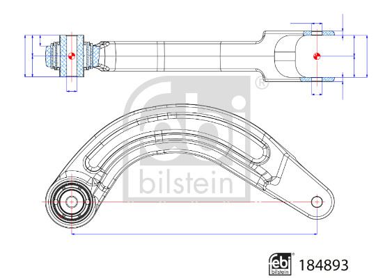 FEBI BILSTEIN 184893 Süspansiyon Sistemi Bugi Kolu - VW ID.3 (E11, E12) uyumlu