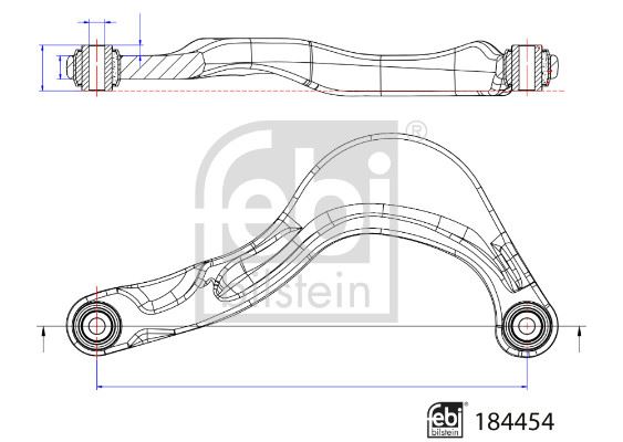 FEBI BILSTEIN 184454 Süspansiyon Sistemi Bugi Kolu - VOLVO V60 I (155) uyumlu
