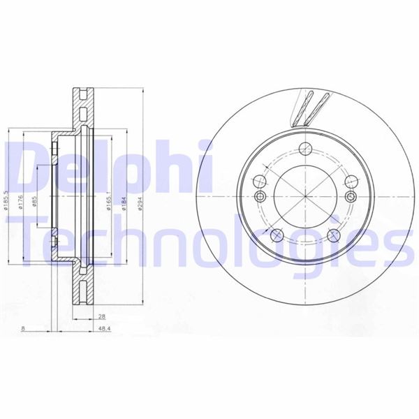 DELPHI BG4206 Fren Sistemleri Fren Diski - SSANGYONG KYRON uyumlu