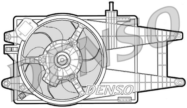 DENSO DER09040 Soğutma Sistemi Fan - FIAT PUNTO (188_) uyumlu