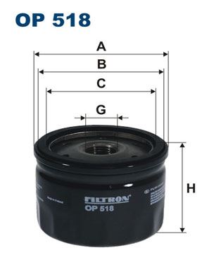 Yağ Filtresi - FILTRON - OP 518