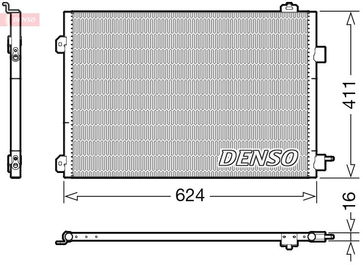 DENSO DCN23027 İklimlendirme Sistemi Klima Radyatörü - RENAULT THALIA II (LU_) uyumlu