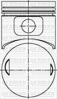 YENMAK 31-03652-000 Motor Piston Seti - MERCEDES-BENZ 190 (W201) uyumlu