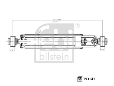 FEBI BILSTEIN 193141 Süspansiyon Sistemi Amortisör - MERCEDES-BENZ SPRINTER 3,5-t Panelvan/Van (B906) uyumlu