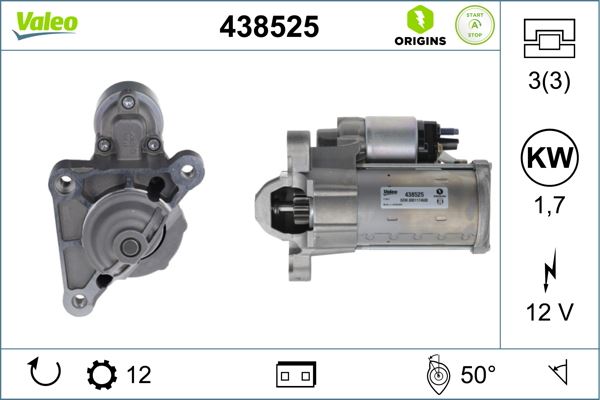 VALEO 438525 Elektrik Sistemi Marş Motoru - PEUGEOT BOXER Minibüs/Otobüs uyumlu