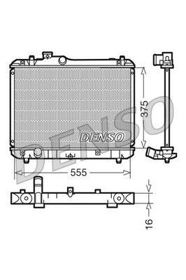 DENSO DRM47008 Soğutma Sistemi Su Soğutucu & Parçaları - SUZUKI SWIFT III (MZ, EZ) uyumlu