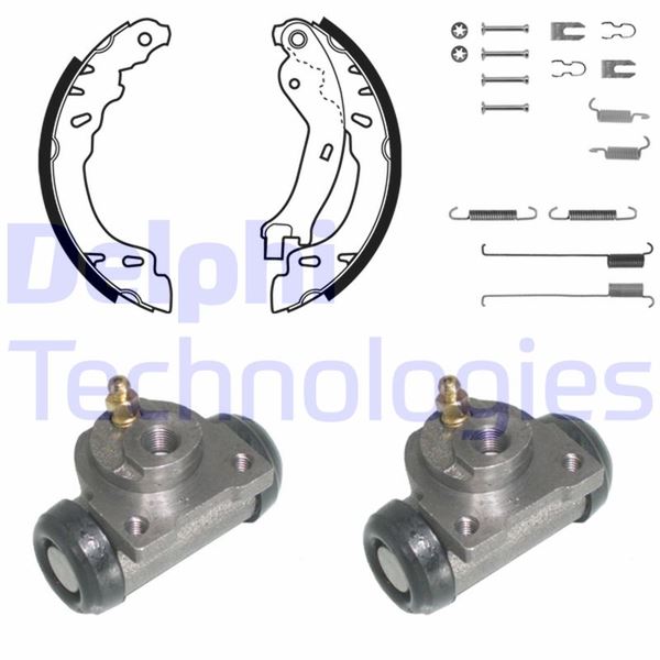 DELPHI KP1091 Fren Sistemleri Fren Pabucu - FIAT PANDA (169_) uyumlu