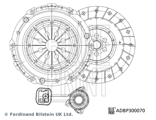 BLUE PRINT ADBP300070 Debriyaj Sistemi Debriyaj Seti - FORD TRANSIT Panelvan/Van (FA_ _) uyumlu