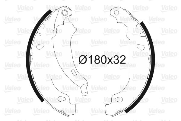VALEO 562650 Fren Sistemleri Fren Pabucu - PEUGEOT 206+ (2L_, 2M_) uyumlu