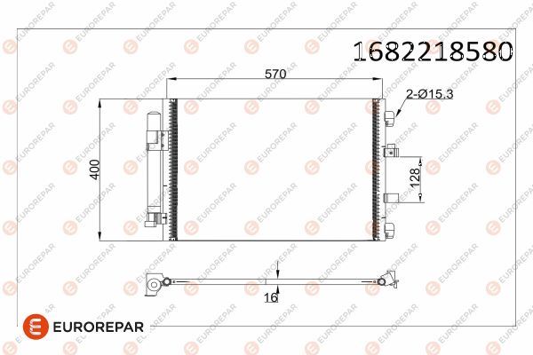 EUROREPAR 1682218580 İklimlendirme Sistemi Klima Radyatörü - FORD FOCUS III Sedan uyumlu