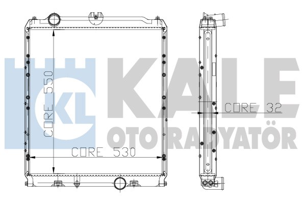 Su Radyatörü - KALE OTO RADYATÖR - 0602022PA Ürün Görseli