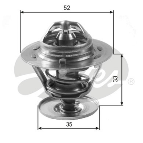 GATES TH12592G1 Motor Termostat - FORD FIESTA III (GFJ) uyumlu