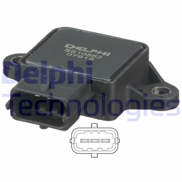 DELPHI SS10563-12B1 Motor Gaz Kelebeği & Yakıt & Vakum Borusu - SAAB 9000 Hatchback uyumlu