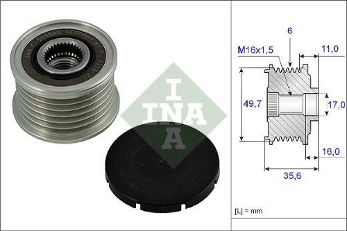 Schaeffler INA 535 0016 10 Elektrik Sistemi Alternatör - MERCEDES-BENZ E-SERISI (W210) uyumlu