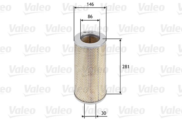 VALEO 585680 Motor Hava Filtresi - TOYOTA HIACE IV Minibüs/Otobüs (__H1_, __H2_) uyumlu