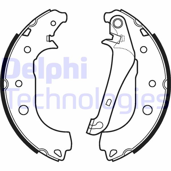 DELPHI LS2108 Fren Sistemleri Fren Pabucu - FORD ECOSPORT uyumlu