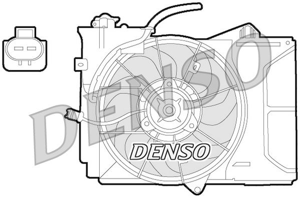 DENSO DER50001 Soğutma Sistemi Fan - TOYOTA PREVIA II (_R3_) uyumlu