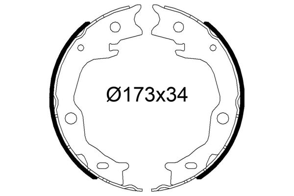 VALEO 564270 Fren Sistemleri Fren Pabucu - TOYOTA CAMRY Sedan (_V5_) uyumlu