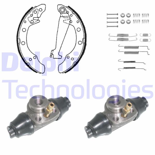 DELPHI KP851 Fren Sistemleri Fren Pabucu - VW GOLF III (1H1) uyumlu