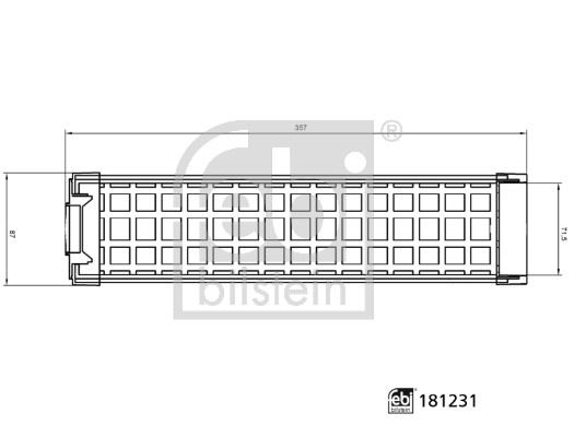 FEBI BILSTEIN 181231 Motor Hava Filtresi - FENDT Farmer uyumlu