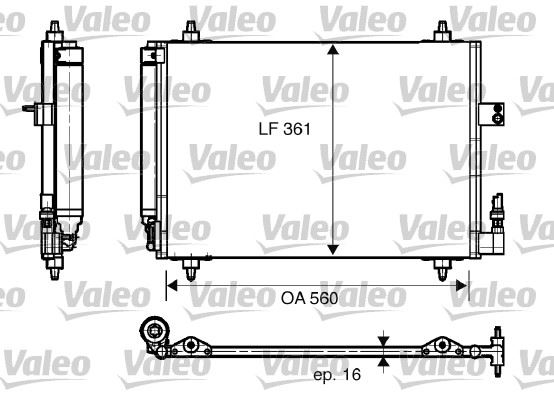 VALEO 817824 İklimlendirme Sistemi Klima Radyatörü - PEUGEOT 407 (6D_) uyumlu
